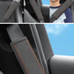 🚗 -50% ! 🛡️ Coussin de Ceinture de Sécurité en Cuir PU – Anti-Pression & Respirable – Doublure Antidérapante pour Conduite Confortable – Noir/Bleu/Rouge 🧵
