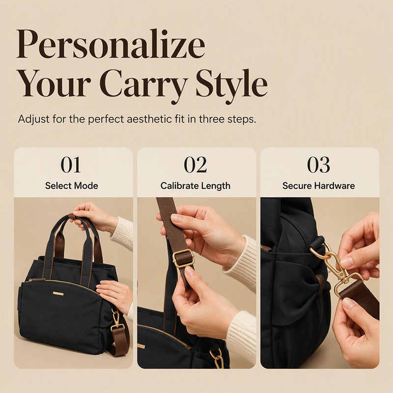 👜 -50% ! ✨ Sac Cabas en Toile Plissée avec Poches Latérales – Toile Haute Densité – Organisation 8 Zones & Bandoulière Amovible pour Femme 👗