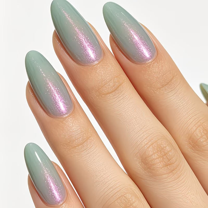 Vernis gel pailleté effet œil de chat Aurora