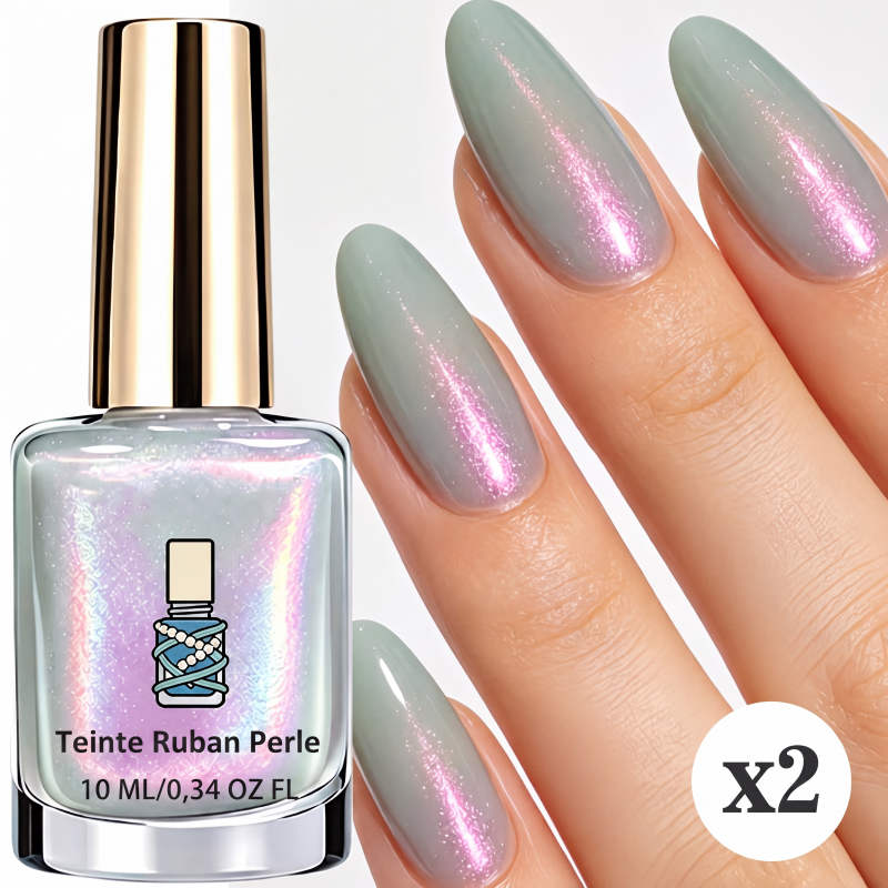 Vernis gel pailleté effet œil de chat Aurora