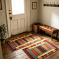 Tapis de couloir tissé élégant
