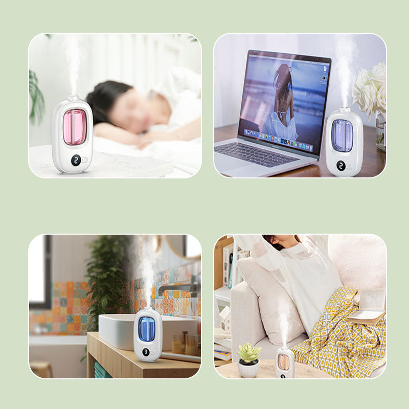 Diffuseur d'Aromathérapie Automatique – Écran LED, 4 Niveaux, Pose Murale & Table