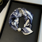Foulard doux à fermoir magnétique en perles sans nœud