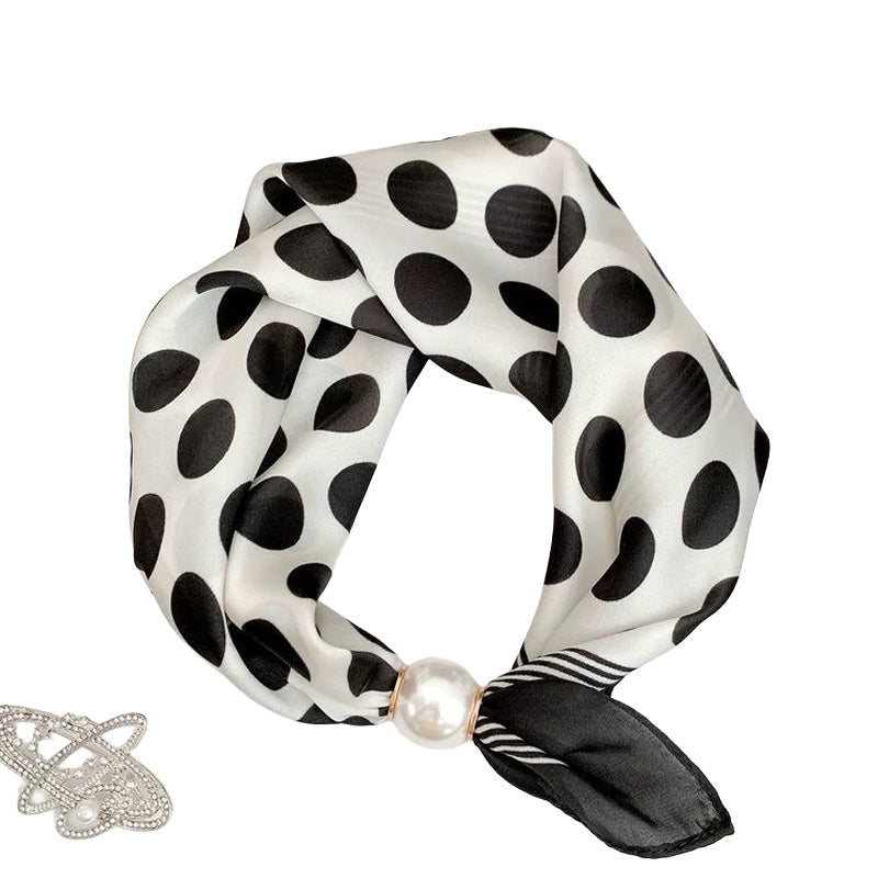 Foulard doux à fermoir magnétique en perles sans nœud