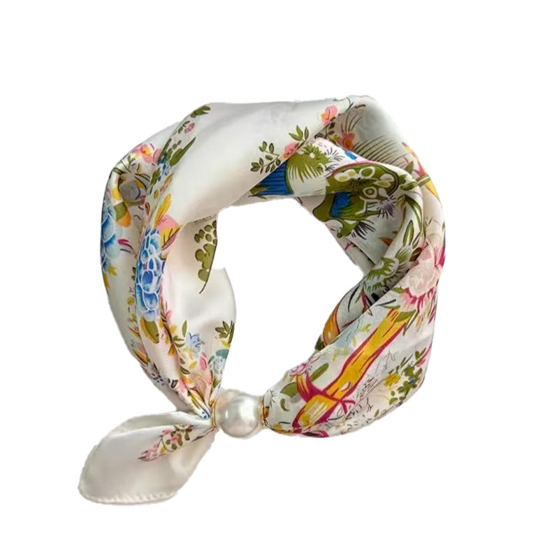 Foulard doux à fermoir magnétique en perles sans nœud