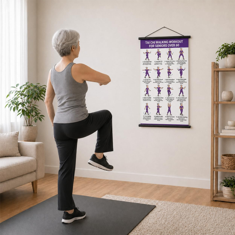 📢📢50% DE RÉDUCTION !! ⏰Affiche de Tai Chi pour Seniors