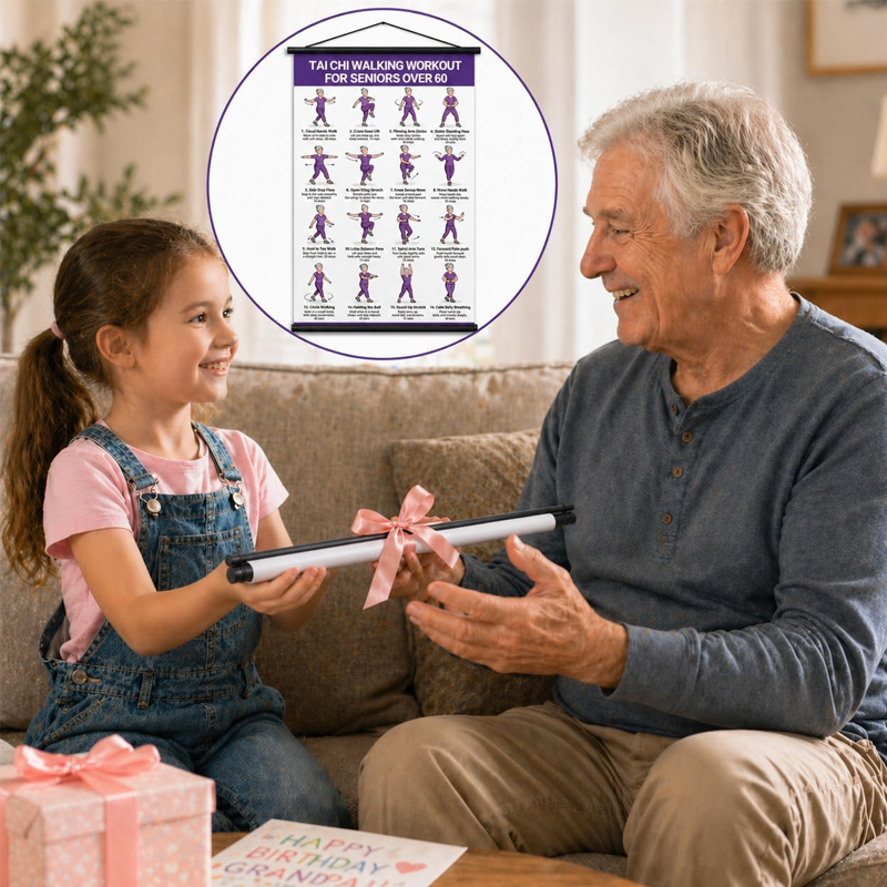 📢📢50% DE RÉDUCTION !! ⏰Affiche de Tai Chi pour Seniors