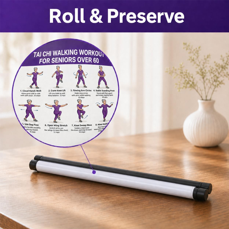 📢📢50% DE RÉDUCTION !! ⏰Affiche de Tai Chi pour Seniors