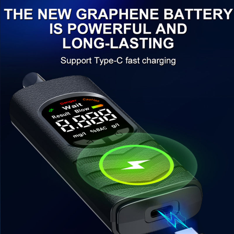 🔥HOT SALE 50% OFF🎁Rechargeable Alcohol Tester with LCD Screen and Voice Broadcast