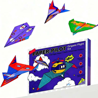 ✈️ 50% DE RÉDUCTION! 🎨 Kit d'avions en papier créatifs DIY pour enfants – 10 modèles à construire, pédagogique & amusant – Stimule la créativité et la motricité 🧠
