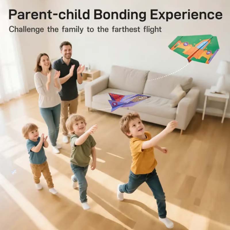 ✈️ 50% DE RÉDUCTION! 🎨 Kit d'avions en papier créatifs DIY pour enfants – 10 modèles à construire, pédagogique & amusant – Stimule la créativité et la motricité 🧠