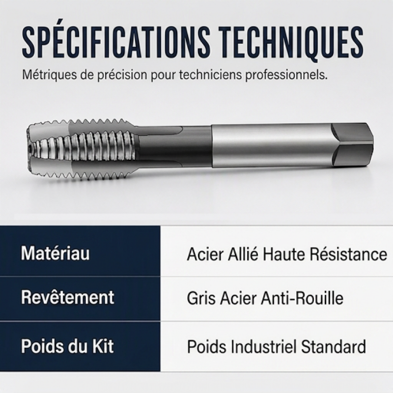 Outil de réparation de filetage de tuyau d'échappement et de capteur d'oxygène