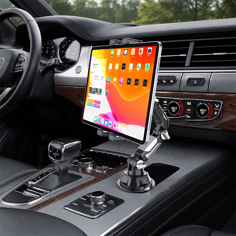🚗 PROMO FLASH : -55% ! 📱 Support Tablette Pliable pour Porte-Gobelet – Rotation 360° & Fixation Stable for Navigation & Divertissement en Voiture 🎯