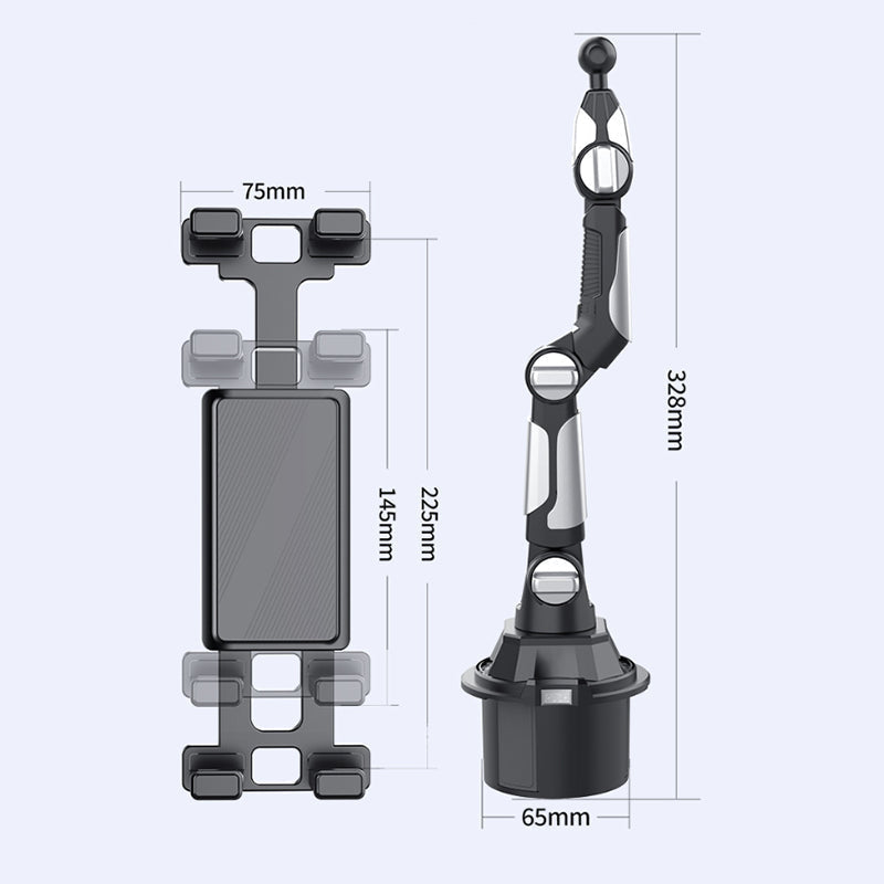 🚗 PROMO FLASH : -55% ! 📱 Support Tablette Pliable pour Porte-Gobelet – Rotation 360° & Fixation Stable for Navigation & Divertissement en Voiture 🎯