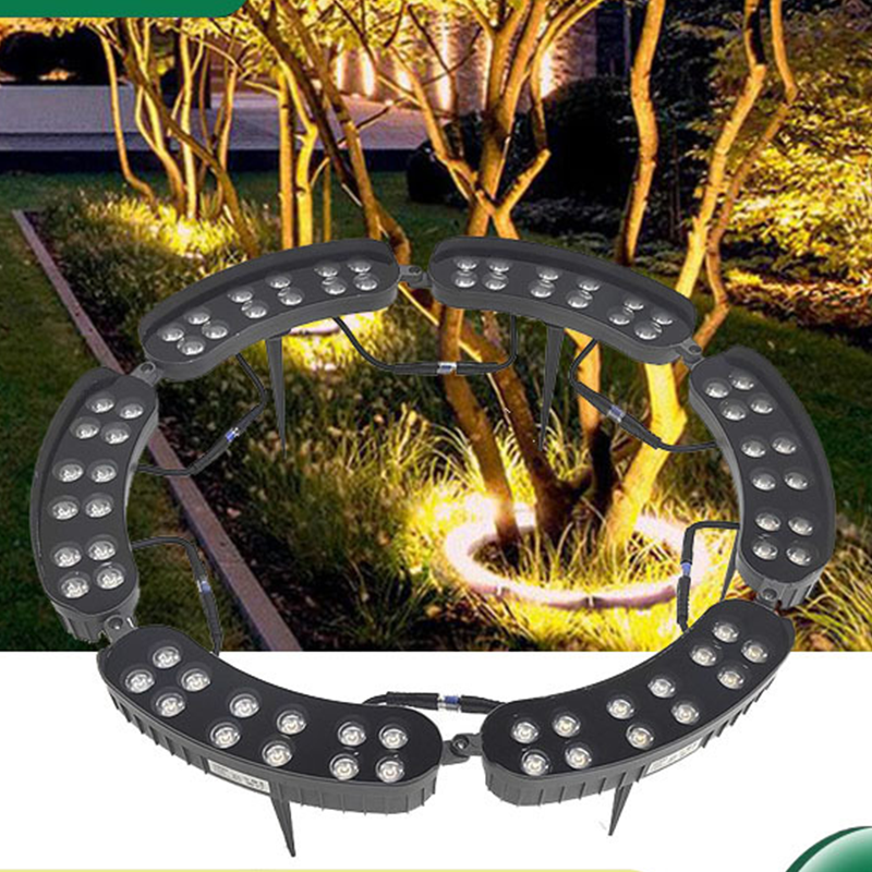 🌳💡 Éclairage solaire annulaire pour arbres – Spots étanches, lumière chaleureuse, en un geste votre jardin se transforme en allée féerique dès la tombée de la nuit ✨🌙