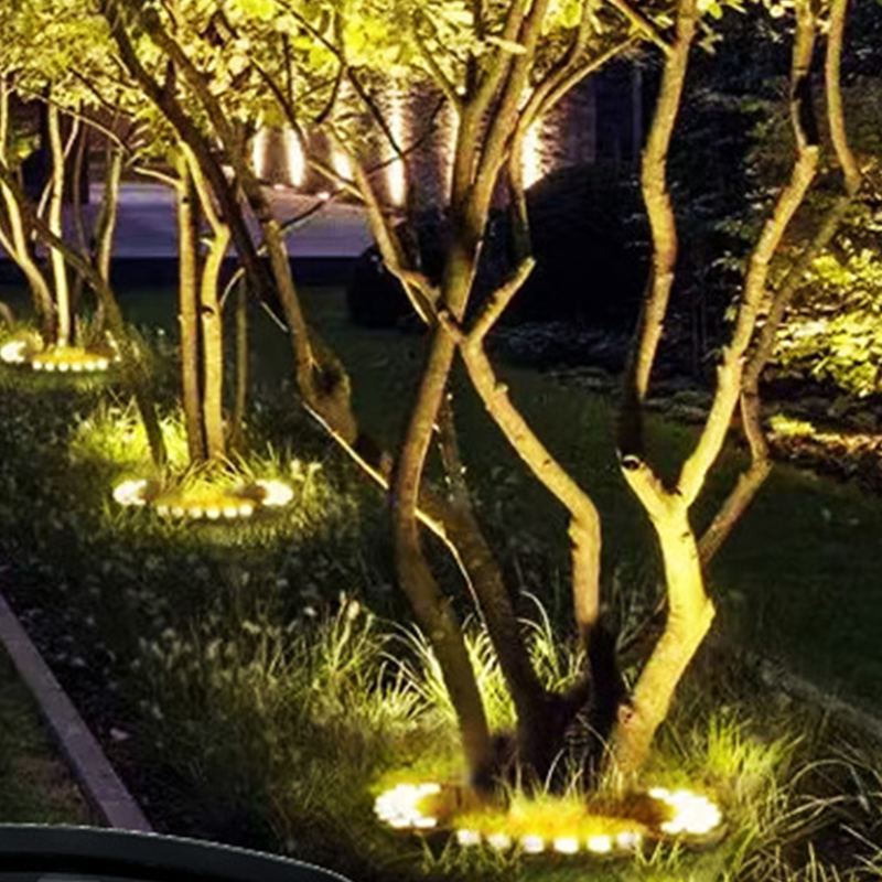 🌳💡 Éclairage solaire annulaire pour arbres – Spots étanches, lumière chaleureuse, en un geste votre jardin se transforme en allée féerique dès la tombée de la nuit ✨🌙