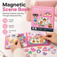 🧩🧒 Livre magnétique silencieux pour enfants – Scènes pliables, éducatif et magnétique, stimule la créativité et l’apprentissage, le compagnon idéal des trajets en train et des repas au restaurant sans écran 📚✈️
