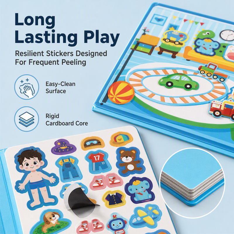 🧩🧒 Livre magnétique silencieux pour enfants – Scènes pliables, éducatif et magnétique, stimule la créativité et l’apprentissage, le compagnon idéal des trajets en train et des repas au restaurant sans écran 📚✈️