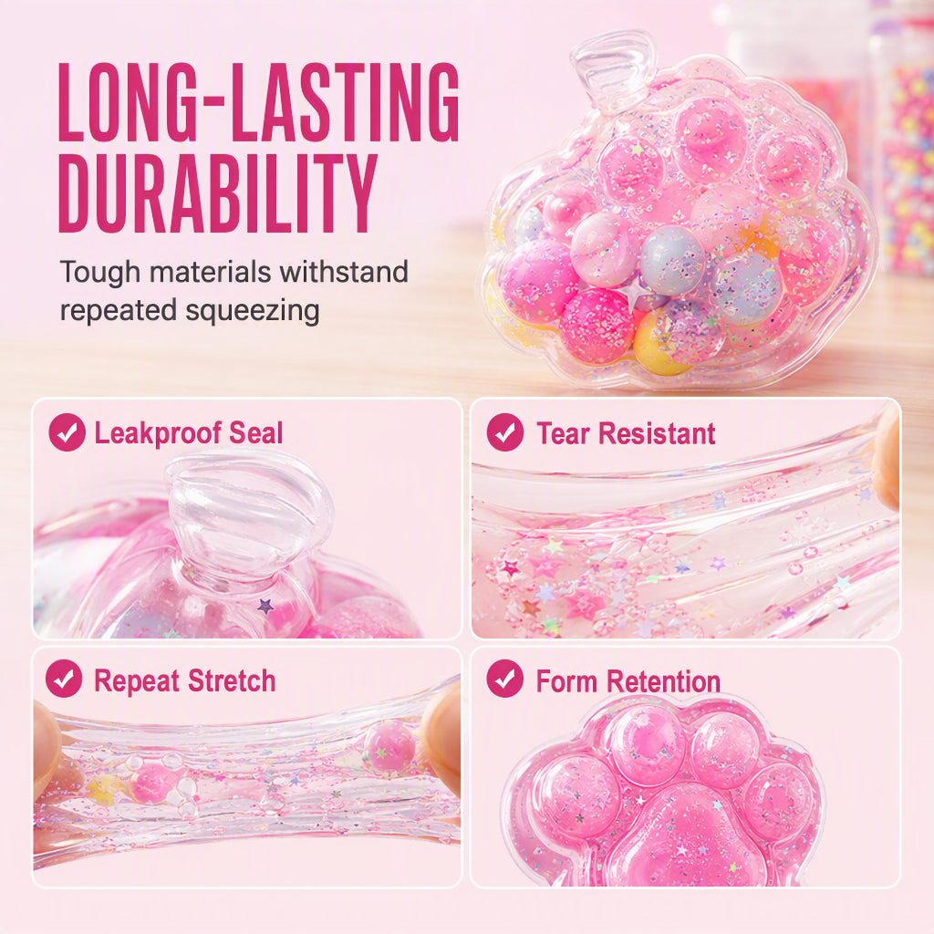 🐱 -50% MAINTENANT ! 🧊 Kit DIY Squishy Glace Frite – Design griffe de chat, fun squishy & créatif – Parfait pour le jeu sensoriel & l'anti-stress pour enfants ✨