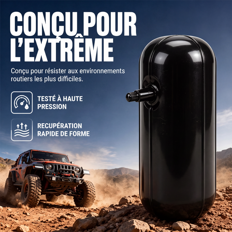 🛡️ Ressorts d'aide à l'air pour suspension à ressorts hélicoïdaux – Rétablissez la hauteur de caisse et la tenue de route lors du remorquage de caravanes ou de charges lourdes, kit avec supports 🏗️✅