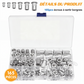 🔩 Kit d'assortiment d'écrous à riveter moletés