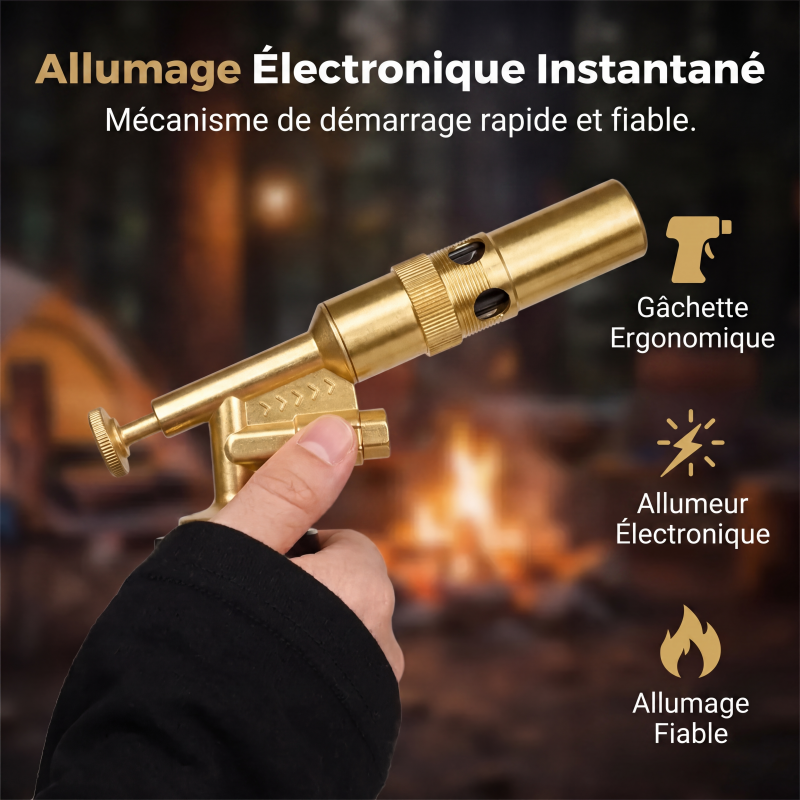 🔥 Chalumeau à gaz butane portable, multifonctionnel et réversible