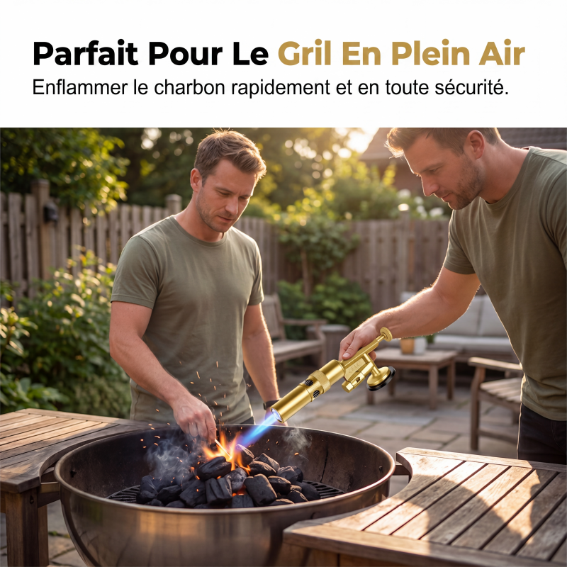 🔥 Chalumeau à gaz butane portable, multifonctionnel et réversible