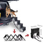 🐕 -50% ! 🚗 Escalier Pliable Antidérapant pour Chien en Voiture – Tissu Antidérapant – 2 ou 4 Marches – Noir/Gris/Bleu – Support Robuste pour Toutes Tailles 🐾