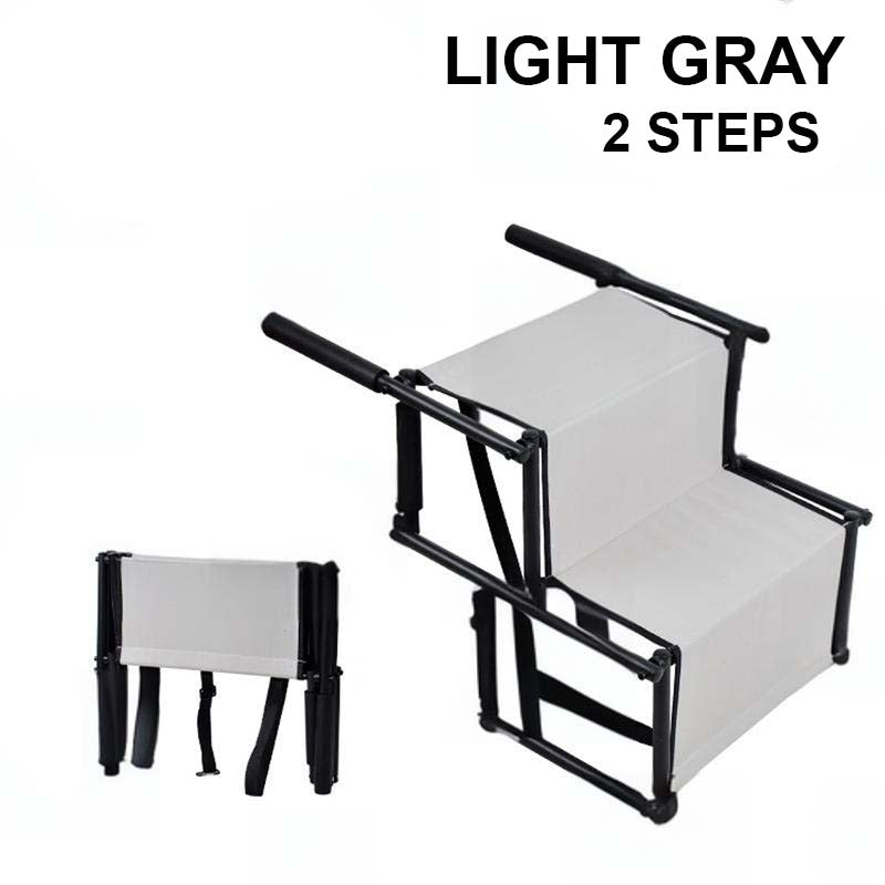 🐕 -50% ! 🚗 Escalier Pliable Antidérapant pour Chien en Voiture – Tissu Antidérapant – 2 ou 4 Marches – Noir/Gris/Bleu – Support Robuste pour Toutes Tailles 🐾