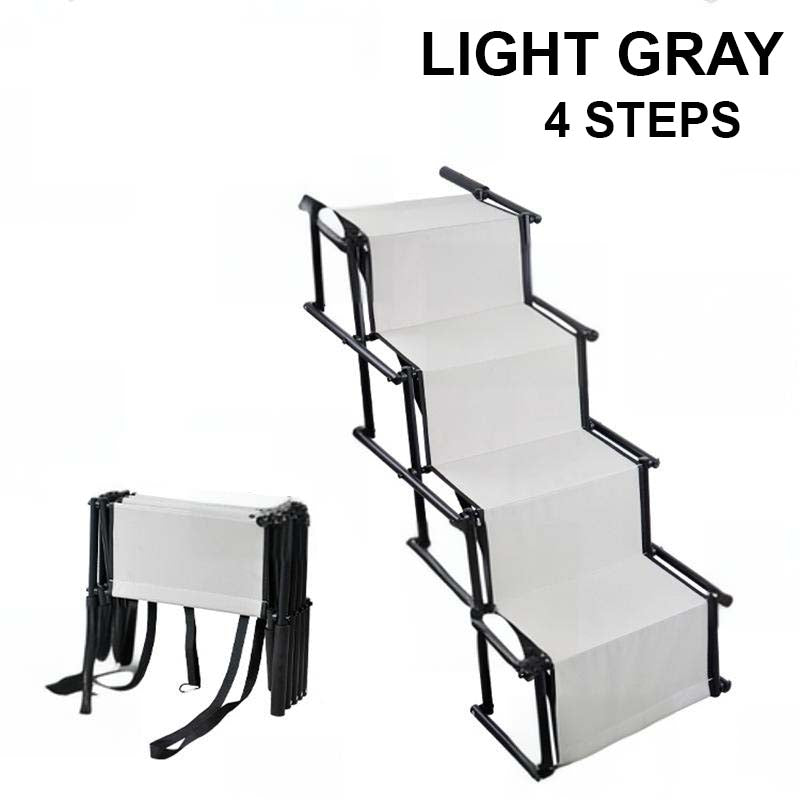 🐕 -50% ! 🚗 Escalier Pliable Antidérapant pour Chien en Voiture – Tissu Antidérapant – 2 ou 4 Marches – Noir/Gris/Bleu – Support Robuste pour Toutes Tailles 🐾