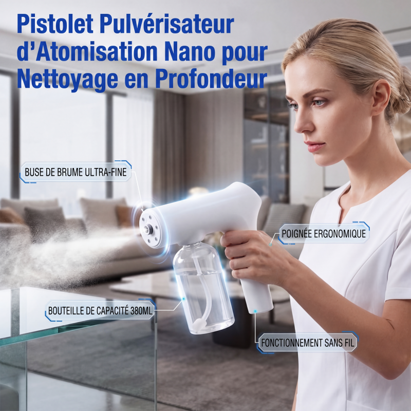 Pistolet pulvérisateur nano atomiseur sans fil