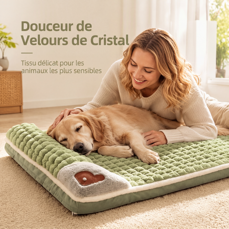 Tapis de sommeil en peluche premium pour animaux de compagnie