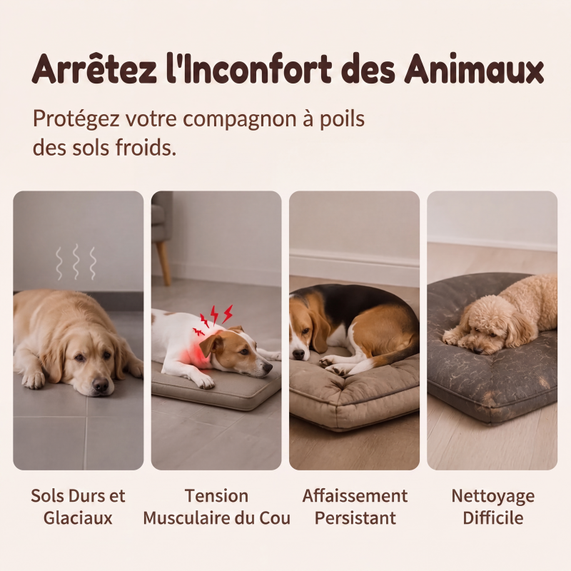 Tapis de sommeil en peluche premium pour animaux de compagnie