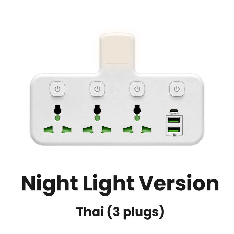 🔌 50 % DE RÉDUCTION ! Prise Connecteur avec Port de Charge Type-C – 2 Ports USB, Version Veilleuse & Compatibilité Mondiale ✨