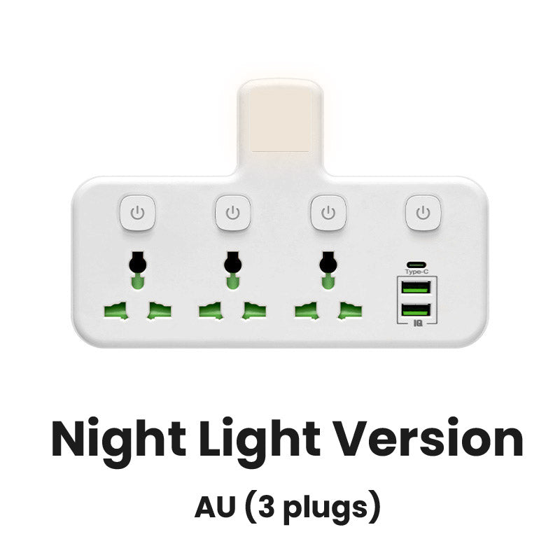 🔌 50 % DE RÉDUCTION ! Prise Connecteur avec Port de Charge Type-C – 2 Ports USB, Version Veilleuse & Compatibilité Mondiale ✨