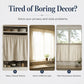 Retro Lace Short Kitchen Curtain