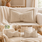 🦋🎀 Coussin décoratif en chenille forme nœud papillon – 30×50 cm, 9 coloris, housse et garnissage inclus, le nœud tout doux qui sublime votre canapé, votre lit ou votre coin lecture 🛋️💕