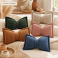 🦋🎀 Coussin décoratif en chenille forme nœud papillon – 30×50 cm, 9 coloris, housse et garnissage inclus, le nœud tout doux qui sublime votre canapé, votre lit ou votre coin lecture 🛋️💕