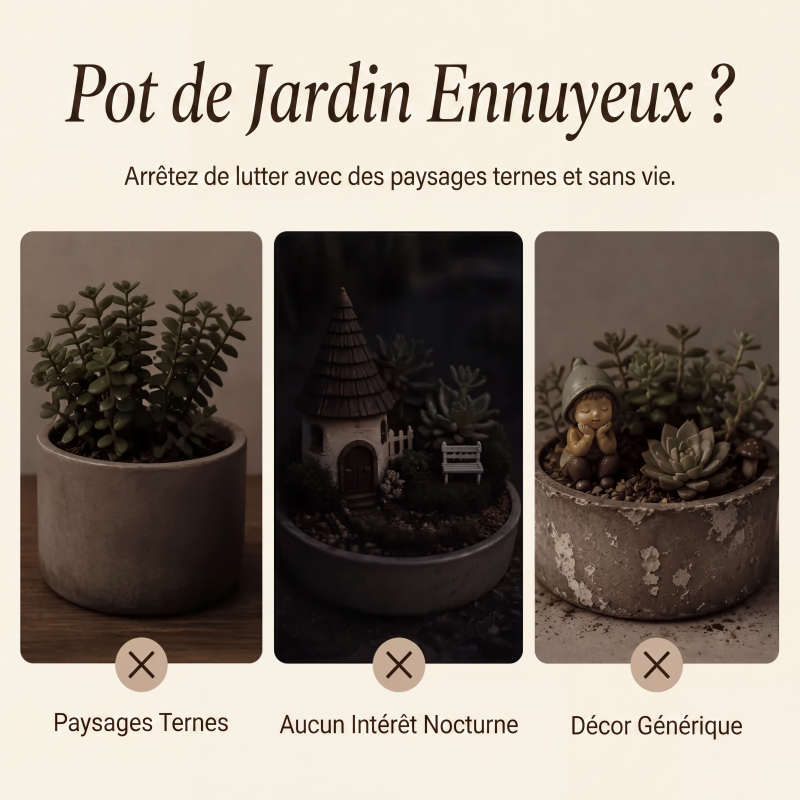 Piquet de plante lanterne rétro lumineux