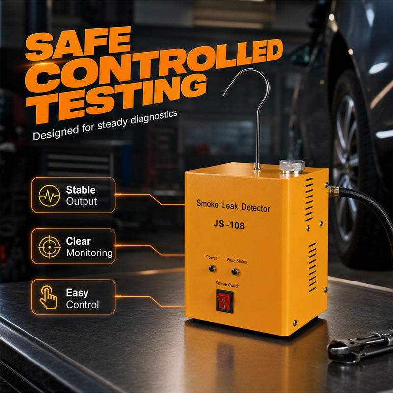 🔧 50% DE RÉDUCTION! 🚗 Testeur de Fumée Automobile – Détecteur de fuites, compact & métallique – Idéal pour admission, échappement, EVAP et clim ❄️