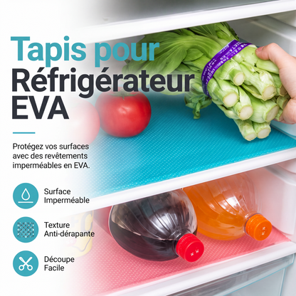 Tapis de clayette de réfrigérateur imperméables