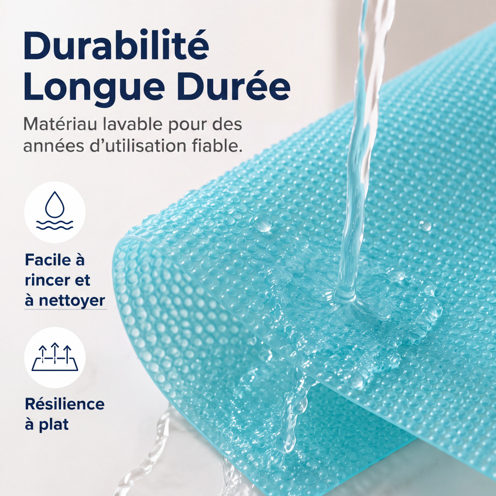Tapis de clayette de réfrigérateur imperméables
