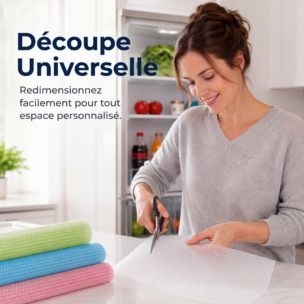 Tapis de clayette de réfrigérateur imperméables