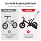 Tricycle évolutif 4-en-1 pour enfants, draisienne et poussette