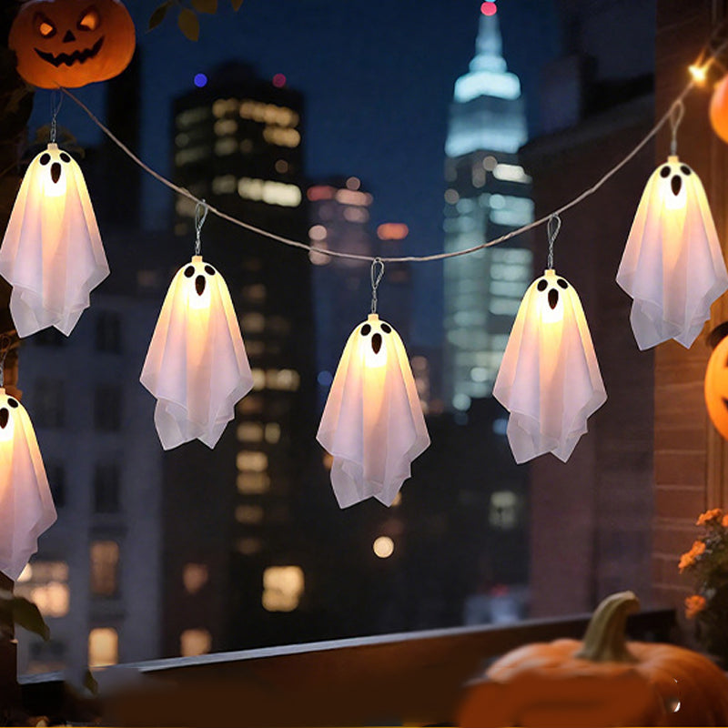 Guirlande lumineuse fantôme pour décoration d'Halloween