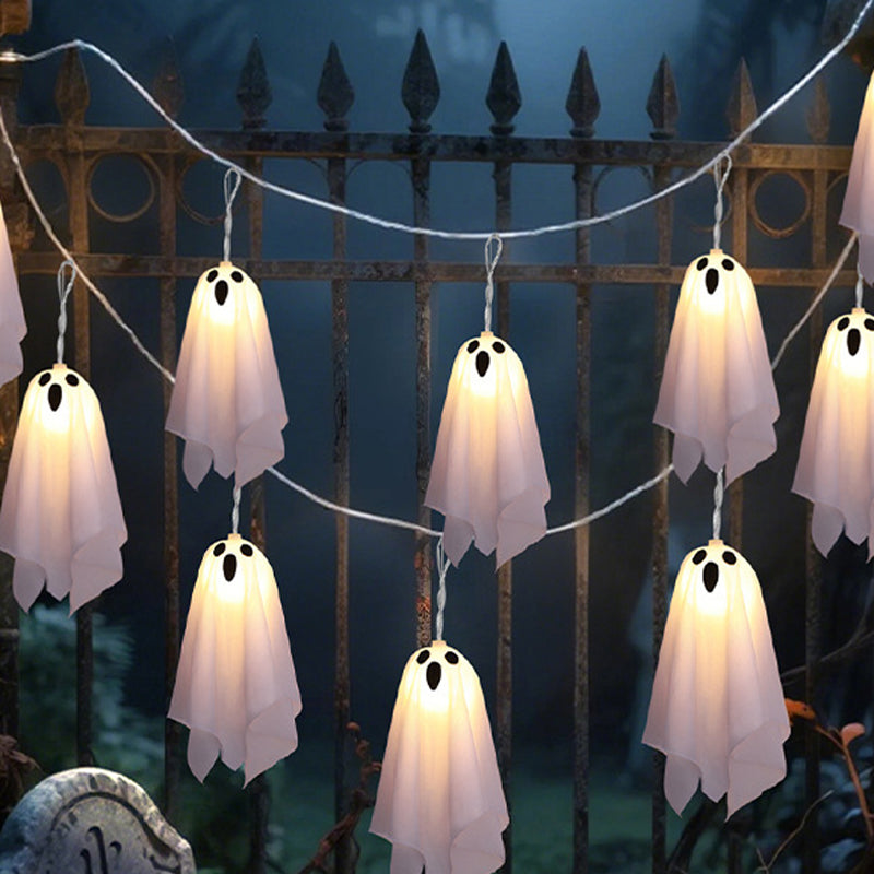 Guirlande lumineuse fantôme pour décoration d'Halloween
