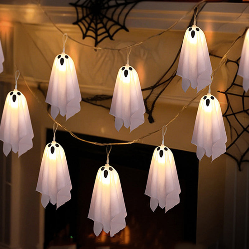 Guirlande lumineuse fantôme pour décoration d'Halloween