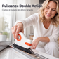 Brosse de nettoyage pour rainures de fenêtre 2-en-1 avec grattoir intégré