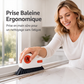 Brosse de nettoyage pour rainures de fenêtre 2-en-1 avec grattoir intégré