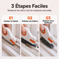 Brosse de nettoyage pour rainures de fenêtre 2-en-1 avec grattoir intégré